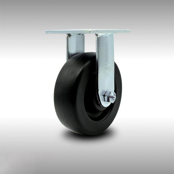 6 Inch Stainless Steel Polyolefin Wheel Rigid Caster with Roller Bearing SCC